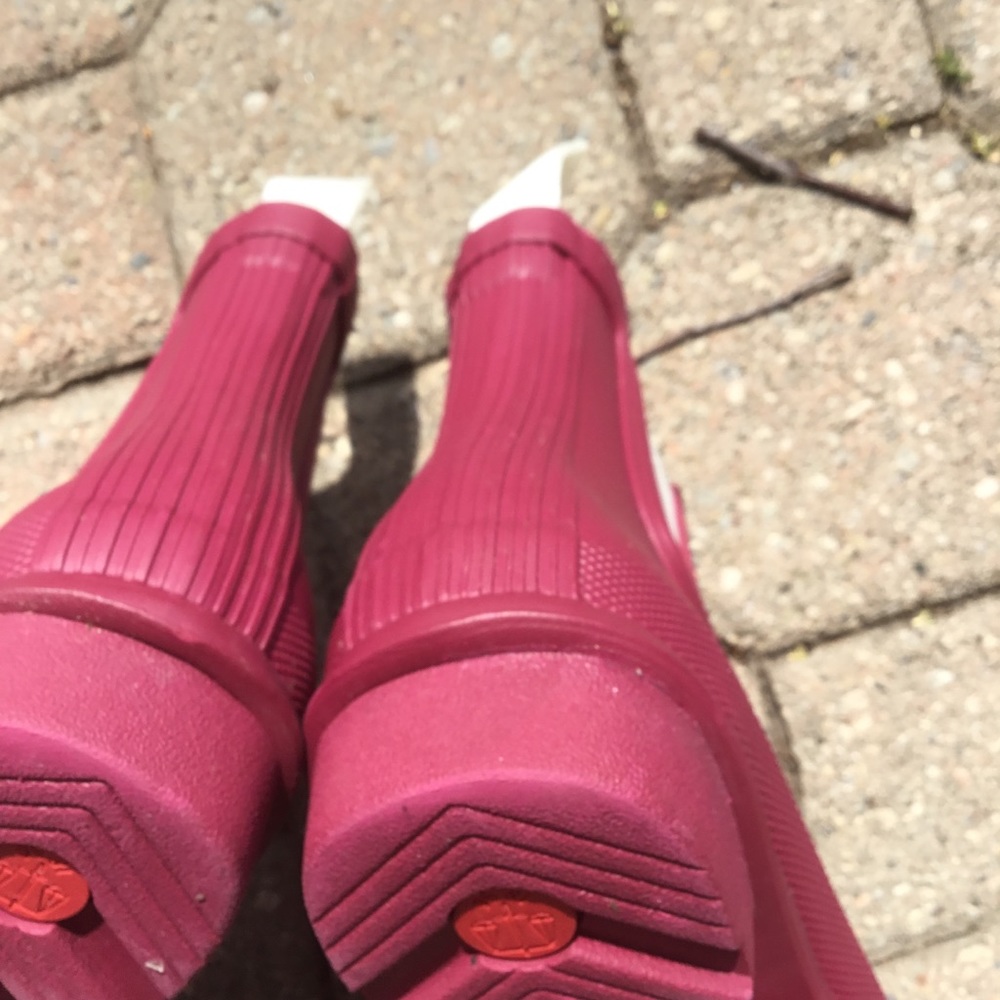 Hunter Boots (Ankle) Size 7 Deep Pink *EUC* - Picture 8 of 12